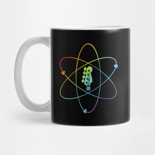 Bass Guitar Headstock Atom Symbol Colorful Mug